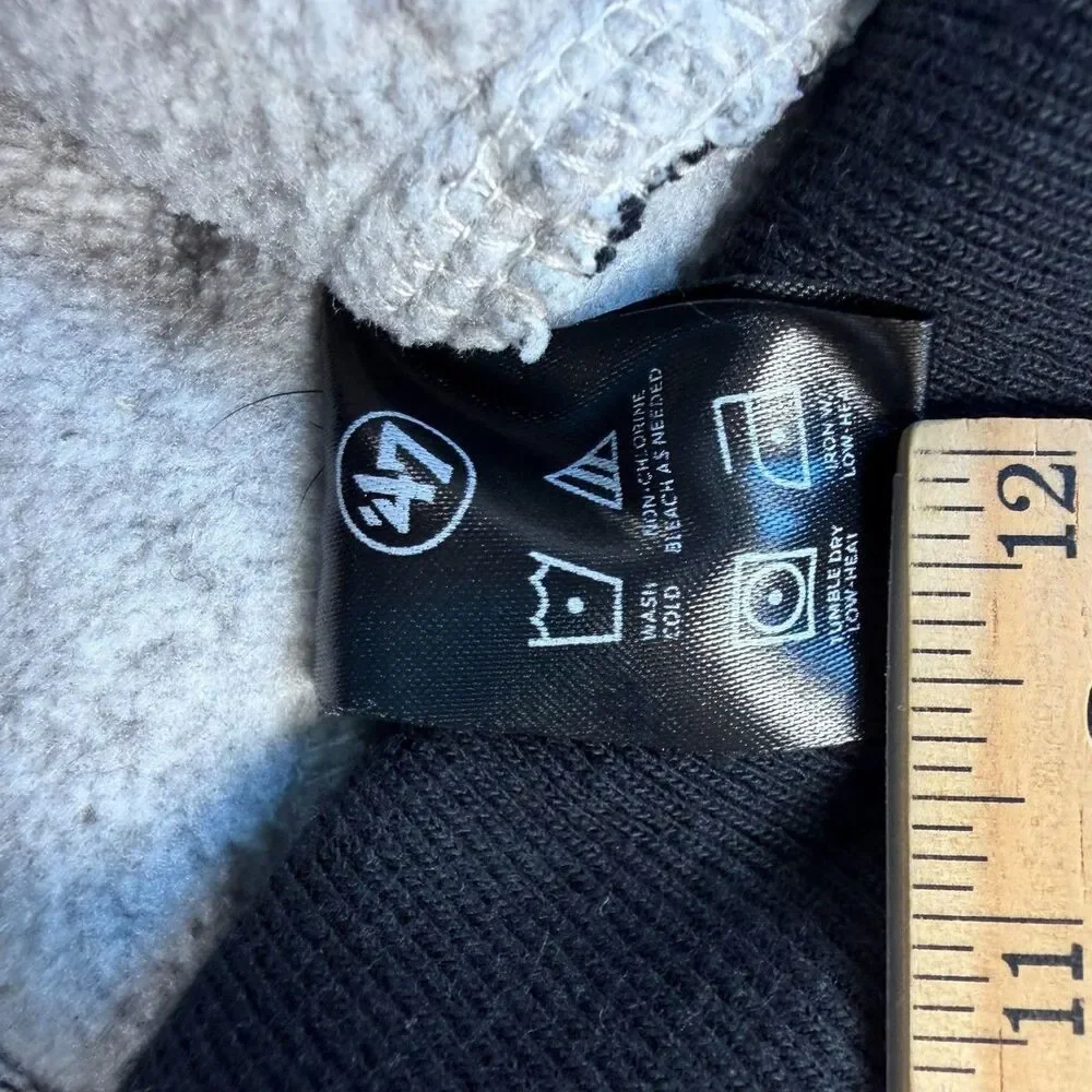 ’47 Chicago Bulls Men’s Quarter Zip Fleece Pullover Heather Gray Medium